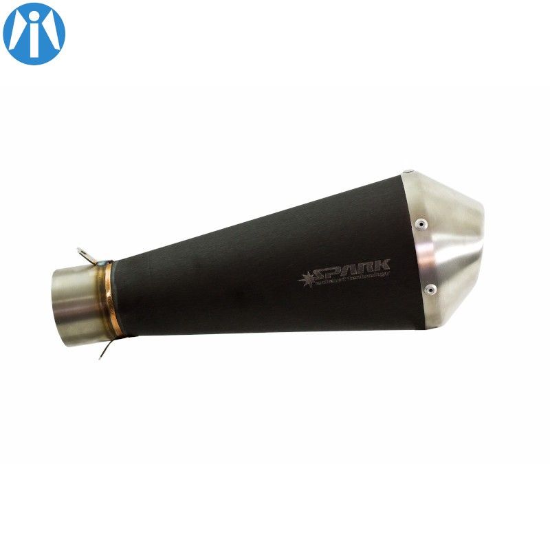 Silencieux Adaptable Spark Megaphone Dark Style Modif Moto