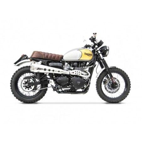 Ligne échappement carburettor Zard Triumph Scrambler Modif Moto