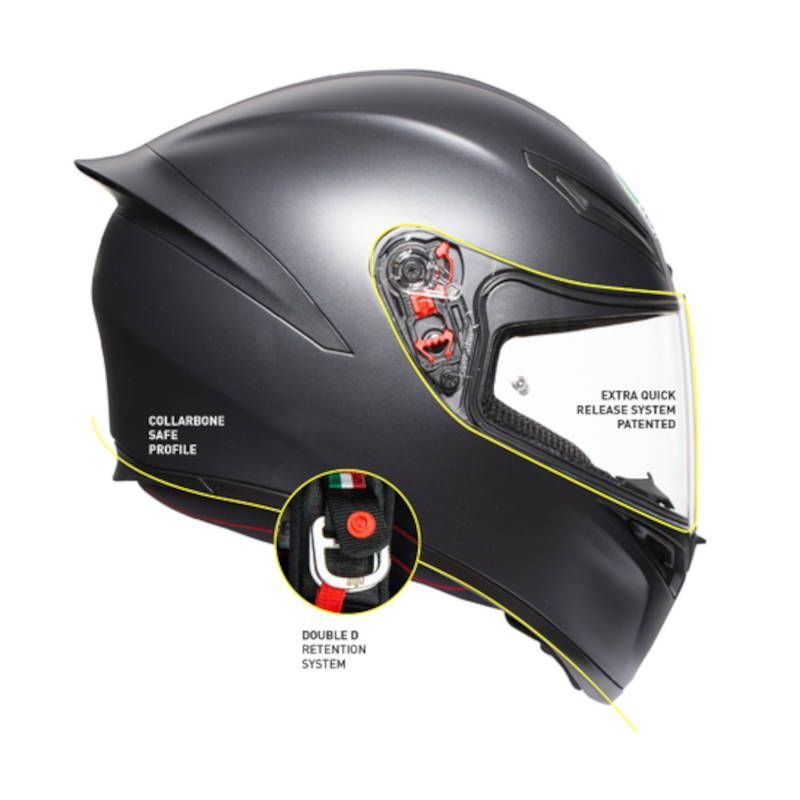 Casque Agv K Noir Mat Modification Motorcycles