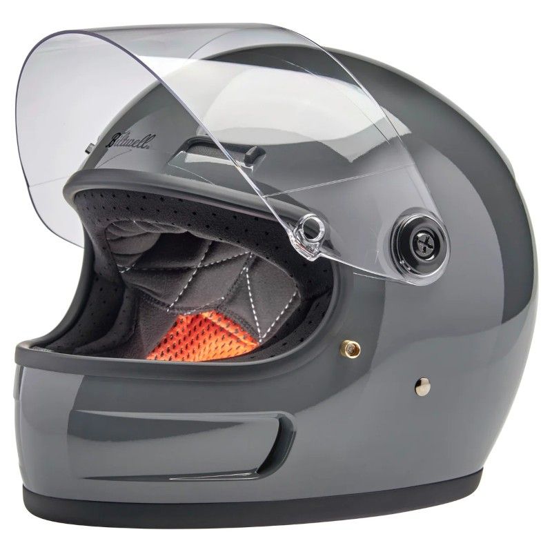 Casque Int Gral Gringo Sv Biltwell Gloss Storm Grey Modif Moto