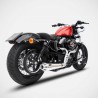 Ligne d'échappement complète inox homologuée Harley-Davidson sportster Zard image 2