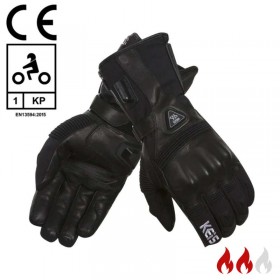Gants moto Jet WP CE street cuir/textile noir homme RST, Accessoires