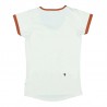 T-Shirt Femme Kytone Heart Lady blanc et orange image 2