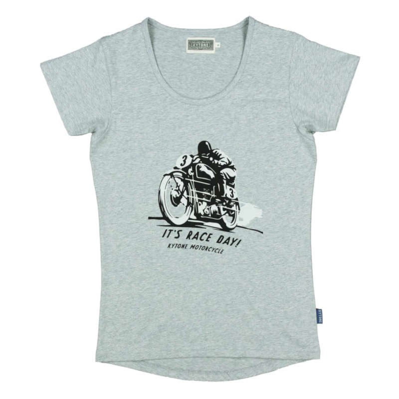 T-Shirt Femme Kytone Race Day Lady gris image 1