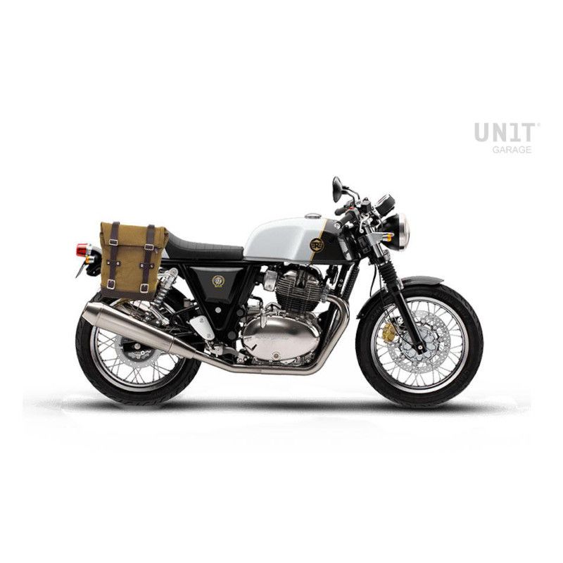 Sacoche latérale en toile et cadre Unit Garage pour Royal Enfield Continental GT 650 1