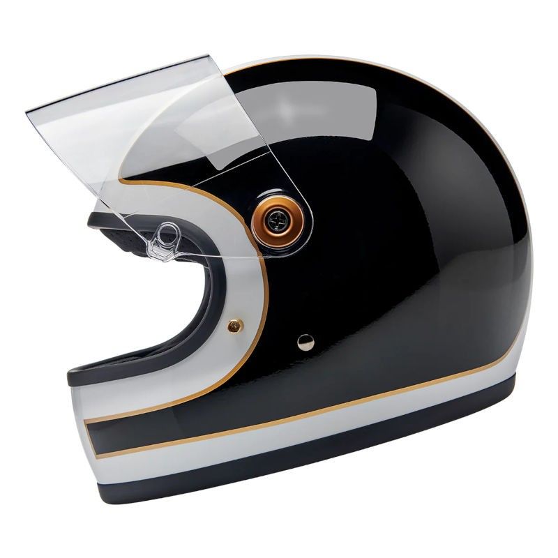 Casque intégral taille S ECE BILTWELL GRINGO S Gloss Black / Gloss White Tracker 1