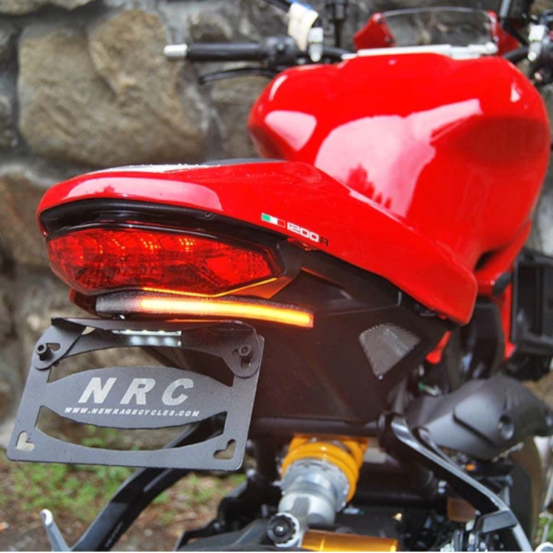 Bandeau LED 3en1 support de plaque NRC Ducati 1200 Monster R (2016+) 1