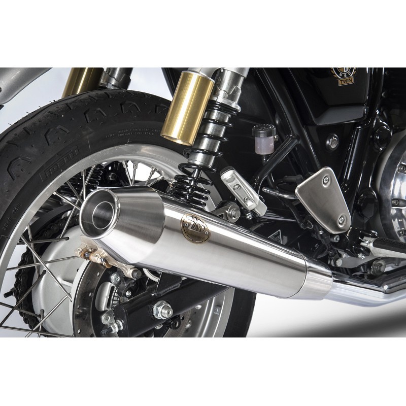 Silencieux Slip-On double Zard inox Royal Enfield 650 Interceptor / Continental GT 2019-2022 1