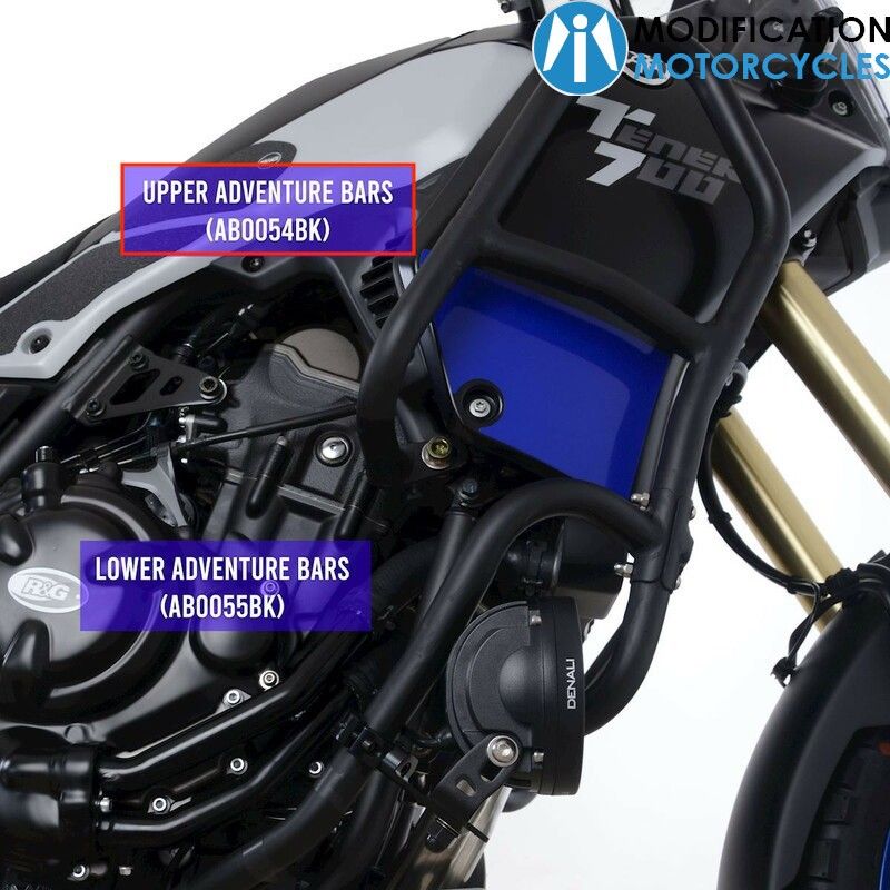 Protections latérales supérieure Yamaha Ténéré 700 ou T7 R&G pour protéger votre moto Protections latérales supérieure Yamaha Ténéré 700 ou T7 R&G pour protéger votre moto