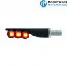 Clignotants LED ABS noir Tri-Bulb Lightech pour Café Racer et Scrambler