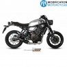 Ligne complète Oval inox silencieux carbone Yamaha XSR700 pour préparation et cutomisatimoto Vintage