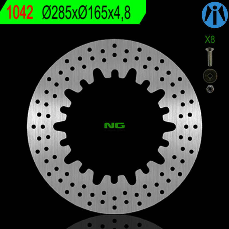 Disque de frein rond fixe BMW K75 K100 pour moto Vintage