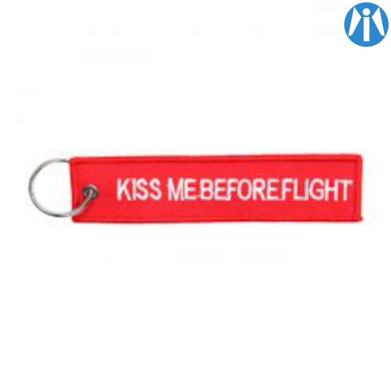 Porte-Clé Kiss Me Before Flight rose MCS pour Café Racer et Scrambler
