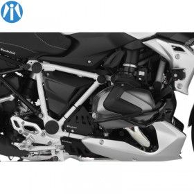 Protège-mains Moto Protection de Frein Embrayage Protection Pare-vent avec  Lumière LED Pièce de Reparation de Moto Noir