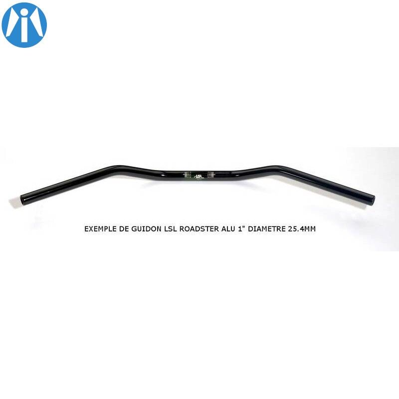 Guidon LSL Roadster noir 25,4mm