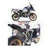 Echappement HP Corse 4-track inox noir homologué bmw r 1250 gs