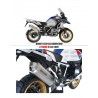 Echappement HP Corse 4-track inox satine homologué bmw r 1250 gs