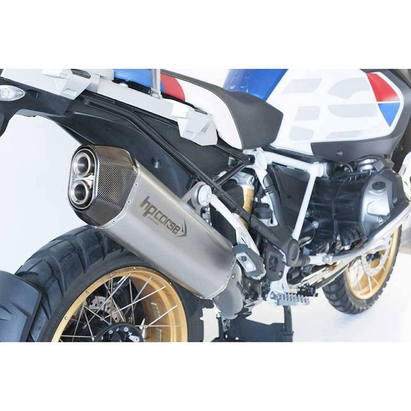 Echappement HP Corse sps carbon inox satine homologué bmw r 1250 gs