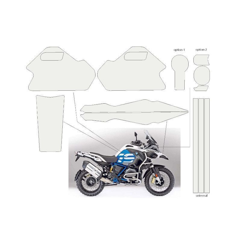 Film Protecteur Complet Transparent pour BMW R1250 GS 1