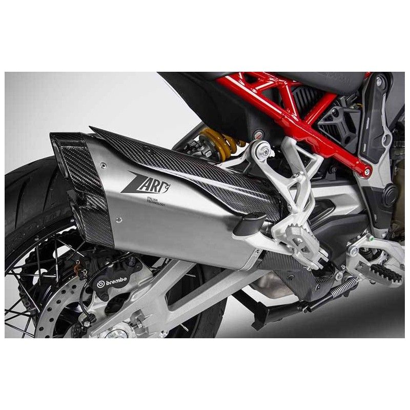 Echappement slip-on zard titane homologué pour ducati multistrada v4/s