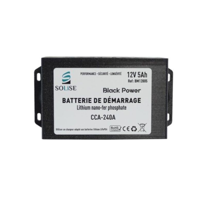 Batterie lithium moto SOLISE BM12009 12V