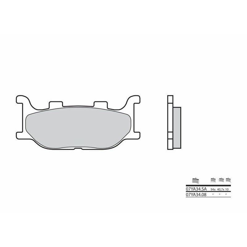 Plaquettes de freins AV origine pour SR400