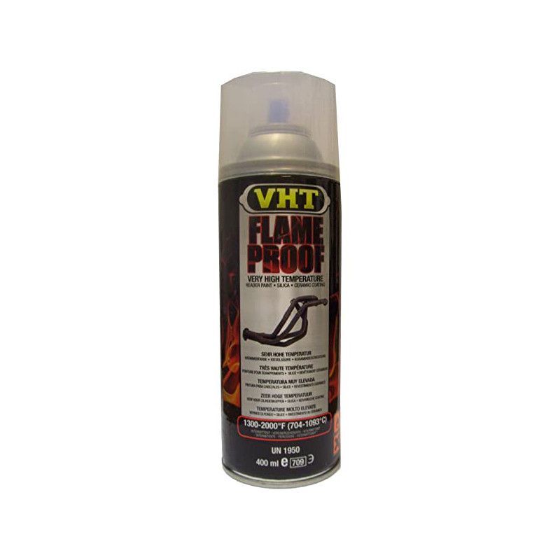 Revetement en spray inflammable satin transparent VHT