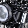 Supports phare réglable aluminium noir diamètre 49 mm Daytona