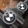 Badge de réservoir emblème BMW en aluminium noir image 2