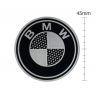 Badge de réservoir emblème BMW en aluminium noir 45mm image 2