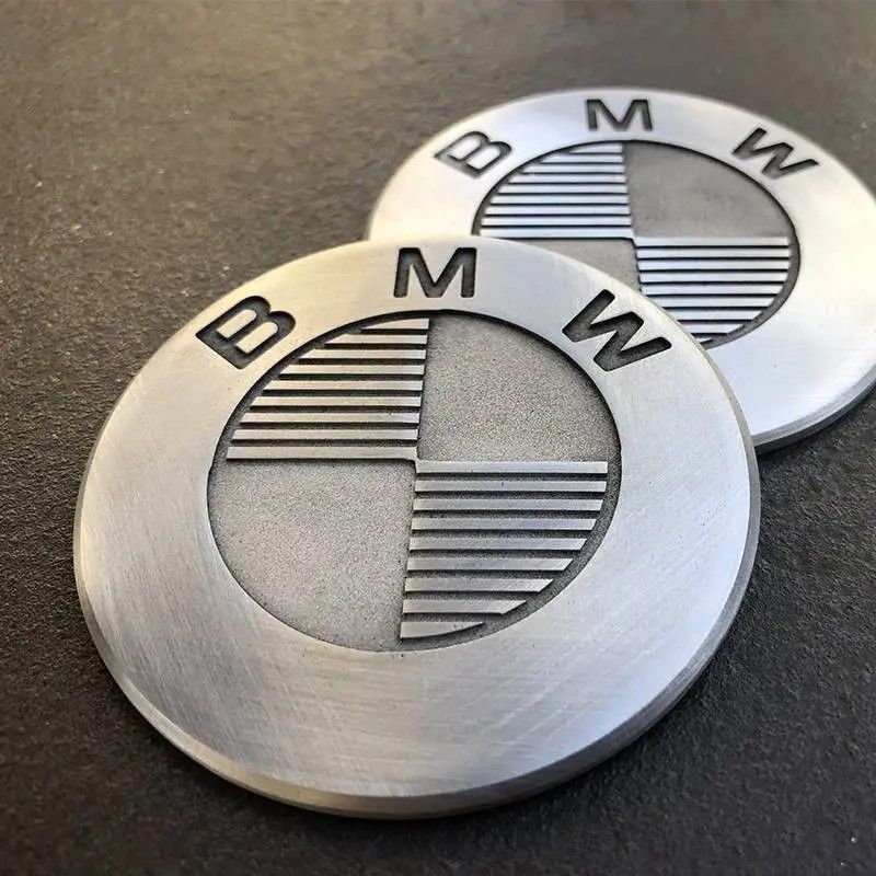 Badge réservoir BMW alu fraisé 70mm |Modification Motorcycles