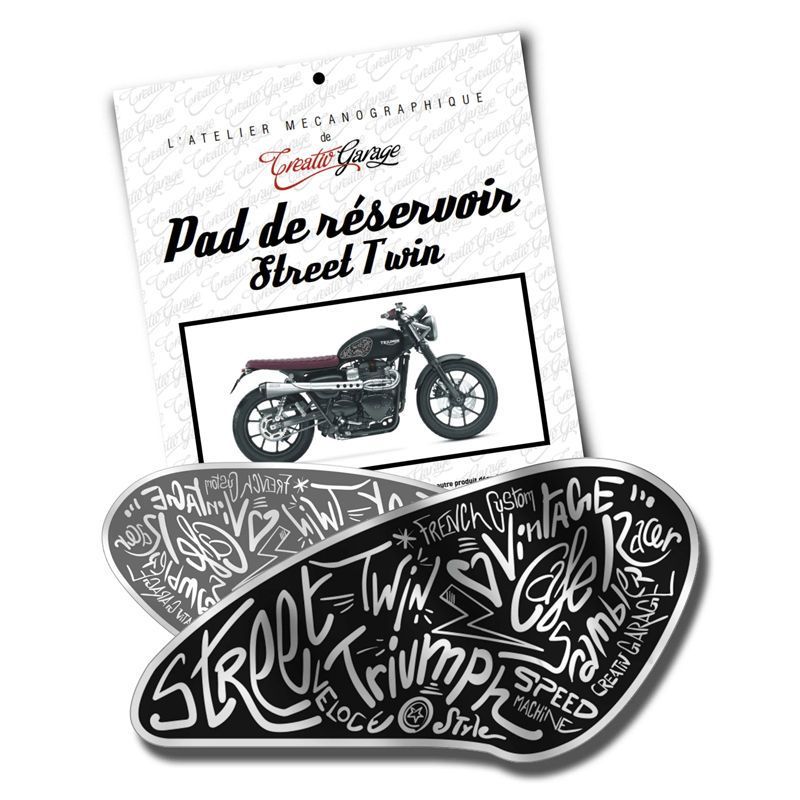 Stickers réservoir graphique Triumph Street Twin Modif Moto