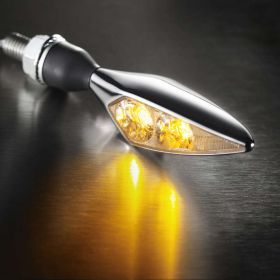 Clignotant LED séquentiel ELECTRO KOSO noir, verre teinté ou jaune