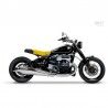Kit SportTail avec selle biplace en sky Yellow 40/Black Unit Garage pour BMW R18 2