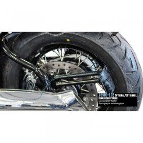 Retzmoto HIGHWAY-HAWK Support de plaque immatriculation moto Ras de roue  UNIVERSEL noire