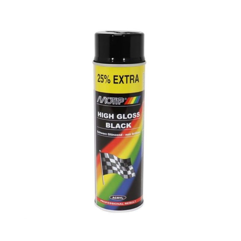 Bombe peinture 500ml noir brillant