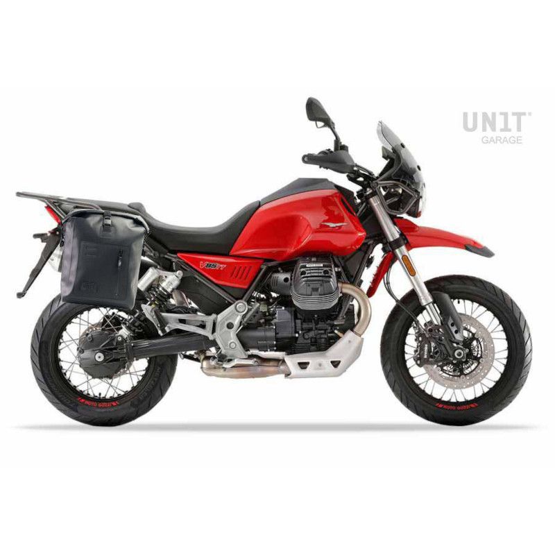 Sacoche latérale Khali TPU et cadre Unit Garage pour Moto-Guzzi V85TT 1