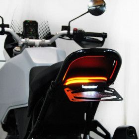 Support de plaque, feu et clignotants inclinable - pièce moto 50cc