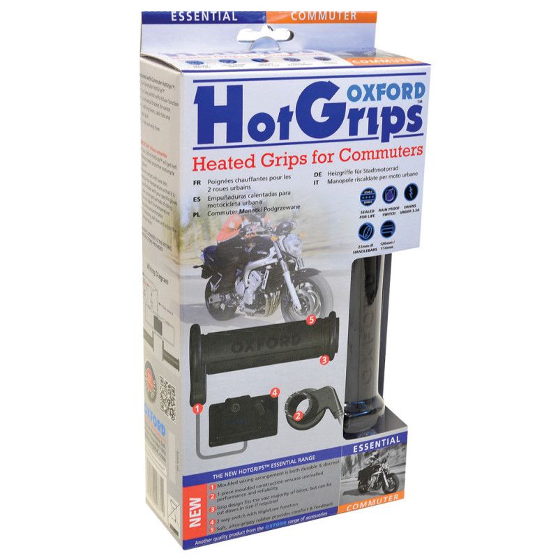 Poignées chauffantes HOT GRIPS Essential 22mm 1