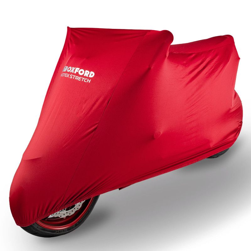 Housse moto Protex Stretch Indoor - Red OXFORD