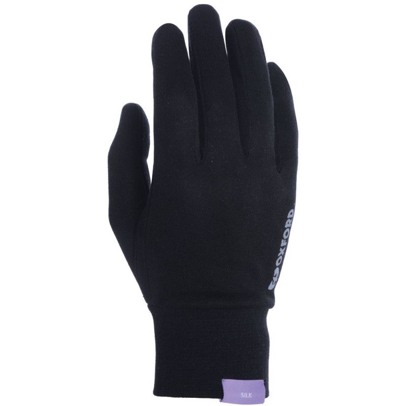 Gants moto mi-saison Silk Oxford Deluxe noir image 1