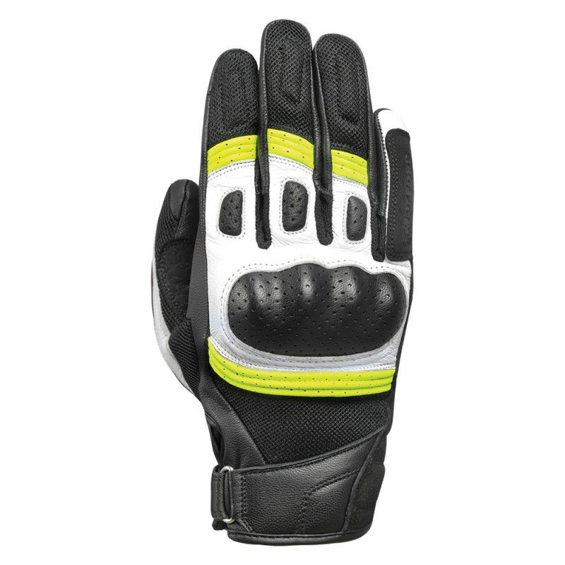 Gants moto mi-saison Oxford RP-6S noir/blanc/jaune fluo image 1