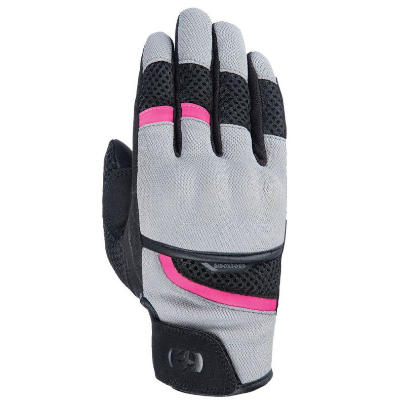 Gants mi-saison femme Oxford Brisbane gris/noir/rose image 1