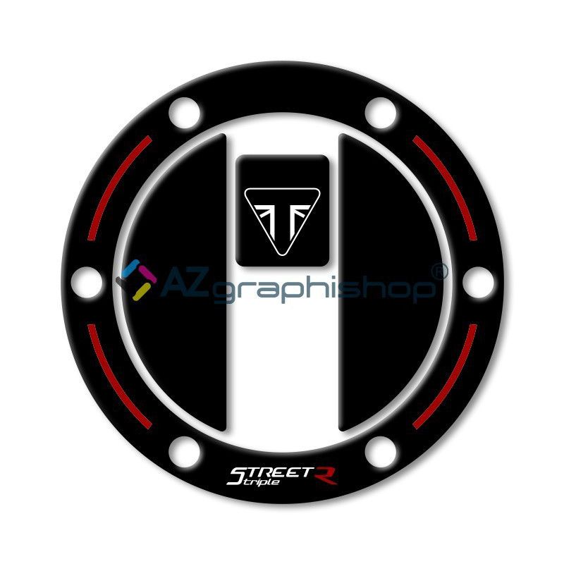 Sticker bouchon réservoir Triumph Street Triple 675R Modif Moto