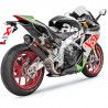 Silencieux Slip-On Akrapovic carbone pour Aprilia RSV4 2017 - 2020 1