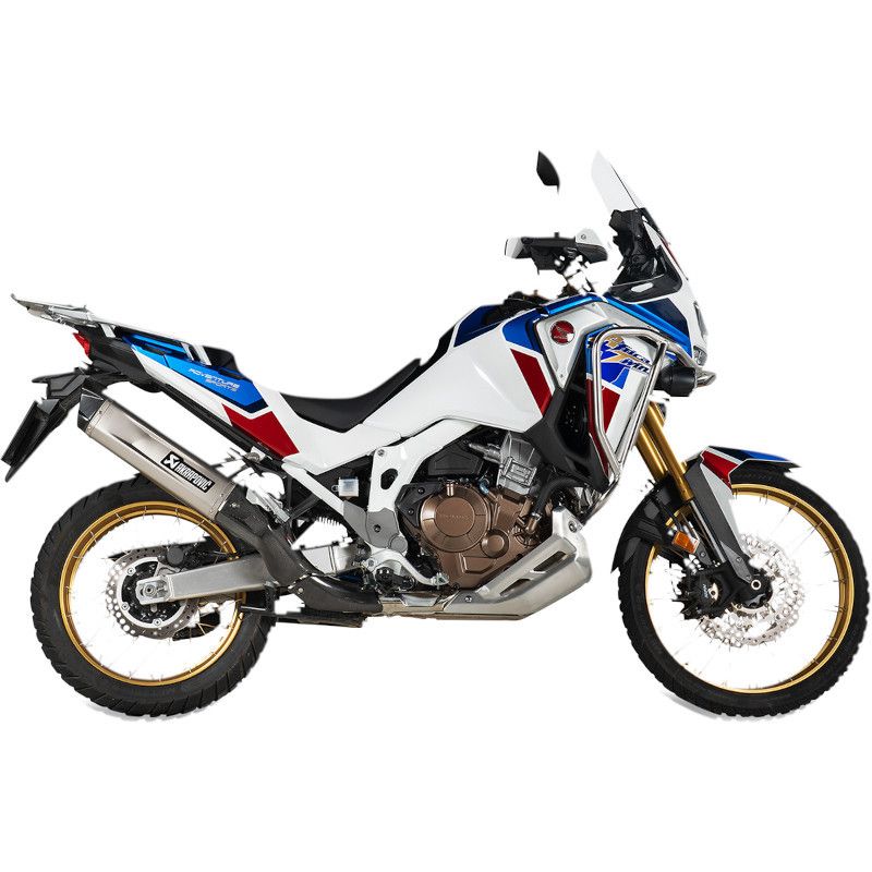 Silencieux Slip-On Akrapovic Titane pour Honda CRF1000L Africa Twin 2020 - 2023 1