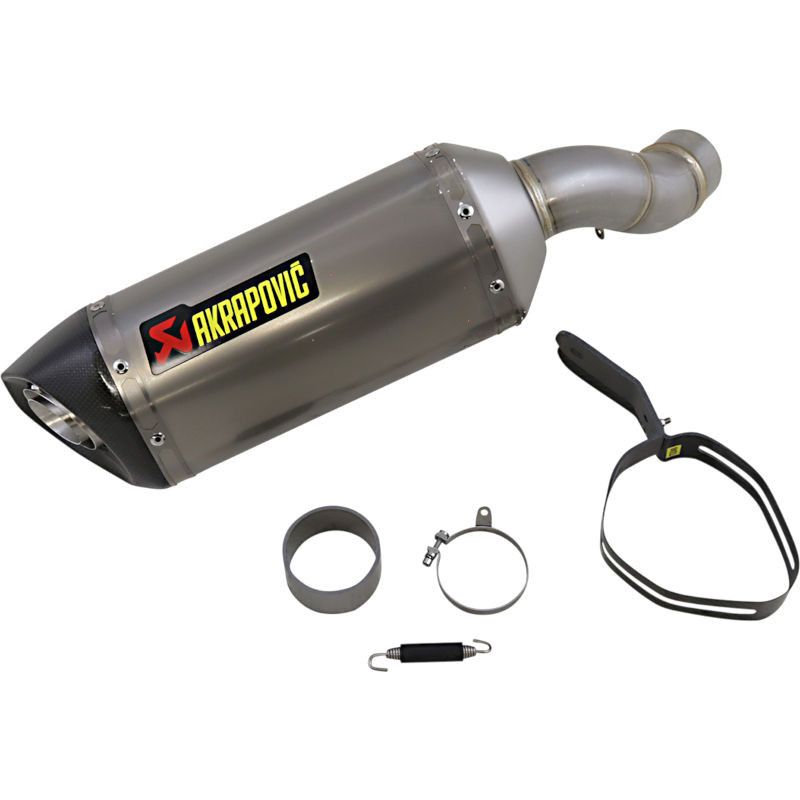 Silencieux Slip-On Akrapovic titane homologué pour Kawasaki Z900 2020 - 2023