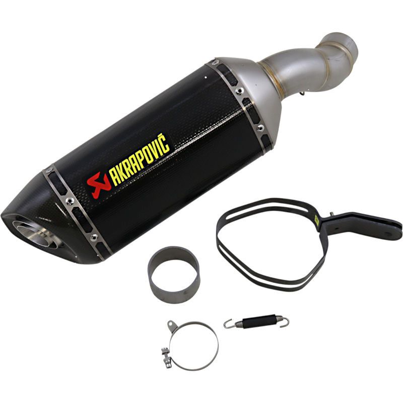 Silencieux Slip-On Akrapovic carbone pour Kawasaki Z900 2020 - 2023