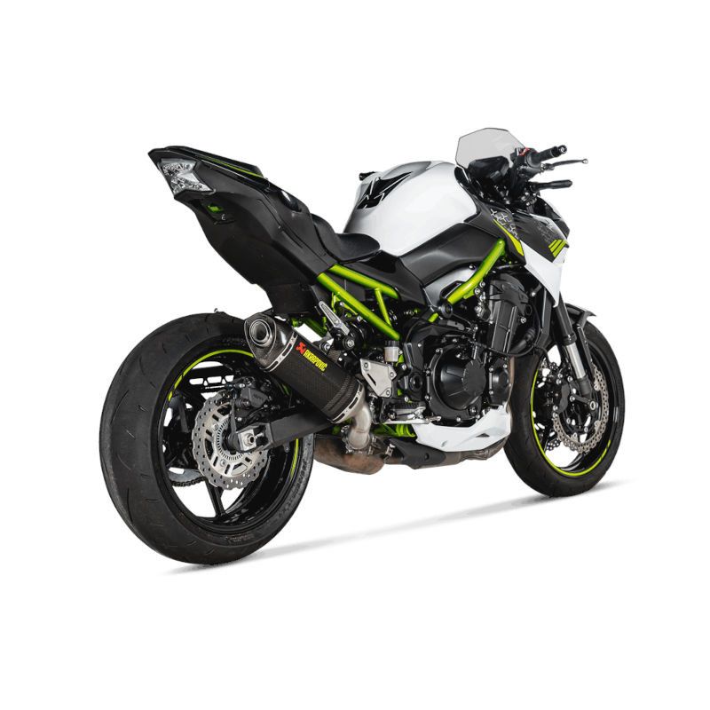 Silencieux Slip-On Akrapovic carbone pour Kawasaki Z900 2017 - 2019 1