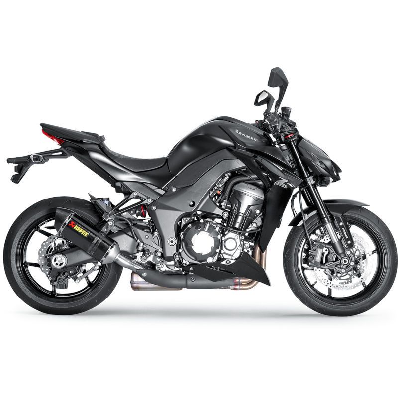 Silencieux Slip-On Akrapovic carbone pour Kawasaki Z1000 2014 - 2019 1